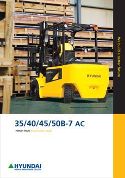 Буклет и спецификации на электропогрузчики Hyundau 35/40/45/50B-7