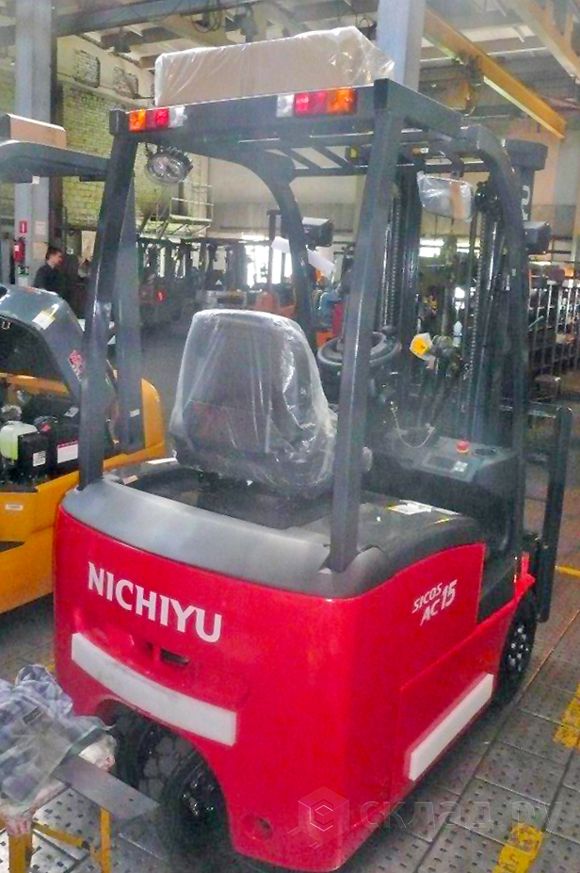 Электропогрузчик Nichiyu FBT15-80 для компании «КОМУС-упаковка» Электропогрузчик Nichiyu FBT15-80 для компании «КОМУС-упаковка»