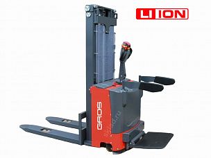 Штабелер самоходный Li-ion 1.5 тонны c высотой подъема 2.6 метра GROS CL1526E-Li (аккумулятор Li-ion)