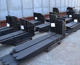 Вилы для погрузчика, 2A, 1200 мм, 80x40 мм, цвет чёрный