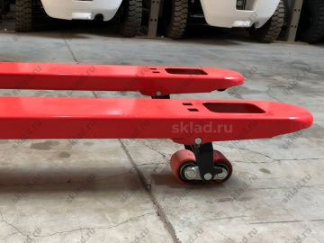 Тележка гидравлическая рохля 2500 кг GROS SBA-D25 (резиновые/ полиуретановые колеса)